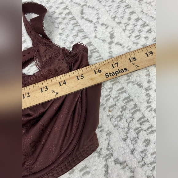 Delimira Bra Womens 42DD Underwire Lace Detail Full Cup Back Hook Underlined - Picture 13 of 13